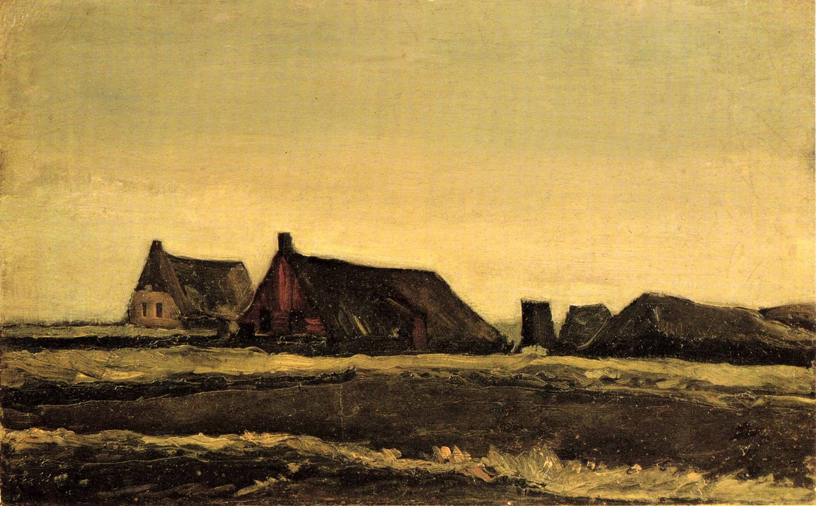 Картина Ван Гога Дома 1883